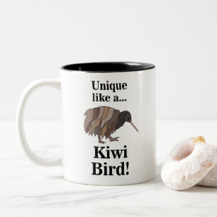 Caneca De Café Em Dois Tons Passaro Kiwi
