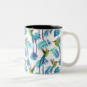 Caneca De Café Em Dois Tons Pássaros-do-mar Tropicais Longos