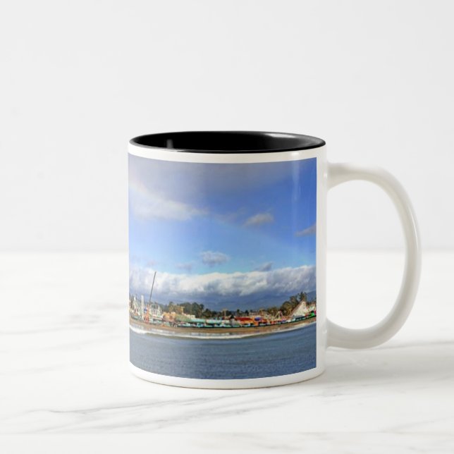 Caneca De Café Em Dois Tons Passeio à beira mar (Direita)