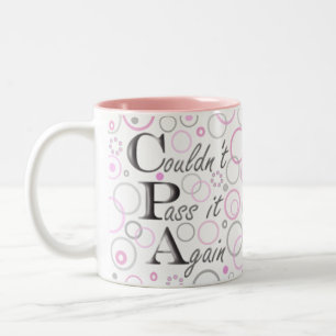 Caneca De Café Em Dois Tons Passou meus exames de CPA! Não podia passá-lo