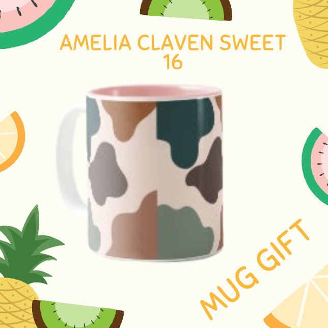 Caneca De Café Em Dois Tons Pastel Brown Modern Wallpaper Café Mug (Criador carregado)