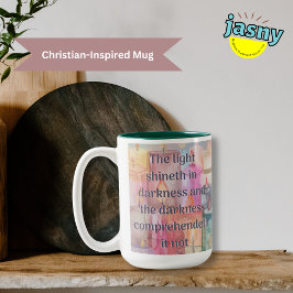 Caneca De Café Em Dois Tons Pastel Candle Scripting Mug