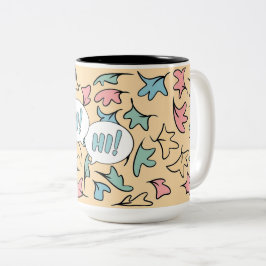 Caneca De Café Em Dois Tons Pastel deixa amarelo