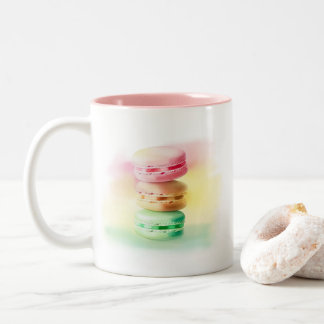 Caneca De Café Em Dois Tons Pastel Macaroon Triplet Stacks
