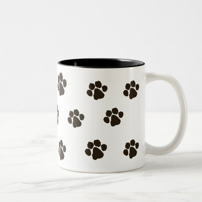 Caneca De Café Em Dois Tons Patas de urso (Direita)