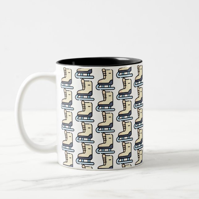 Caneca De Café Em Dois Tons patinação no gelo (Esquerda)