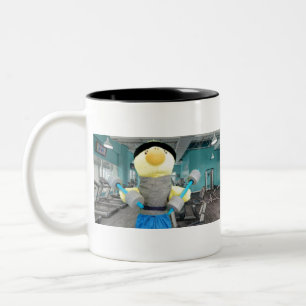 Caneca De Café Em Dois Tons Pato Danny na Academia