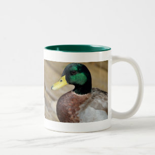 Caneca De Café Em Dois Tons Pato do pato selvagem