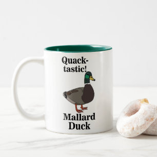 Caneca De Café Em Dois Tons Pato-Marrecos Quack-Tástico Pato