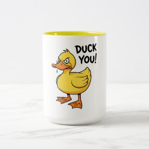 Caneca De Café Em Dois Tons Pato Você Pato Jogo de Palavras