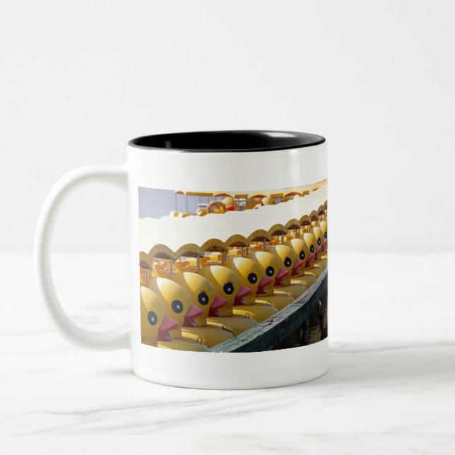 Caneca De Café Em Dois Tons Patos Amarelos (Esquerda)