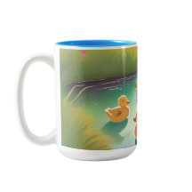 Patos bebês na lagoa