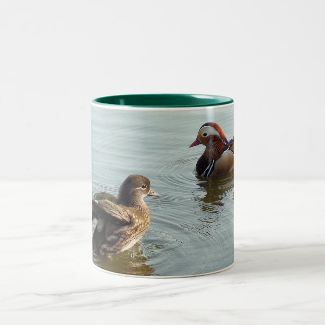 Caneca De Café Em Dois Tons Patos-mandarim (Centro)