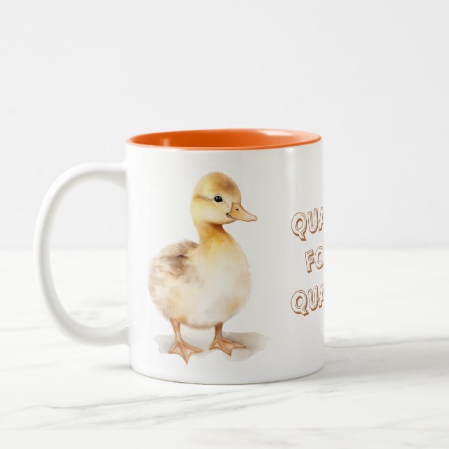 Caneca De Café Em Dois Tons Patos para meus patos (Esquerda)