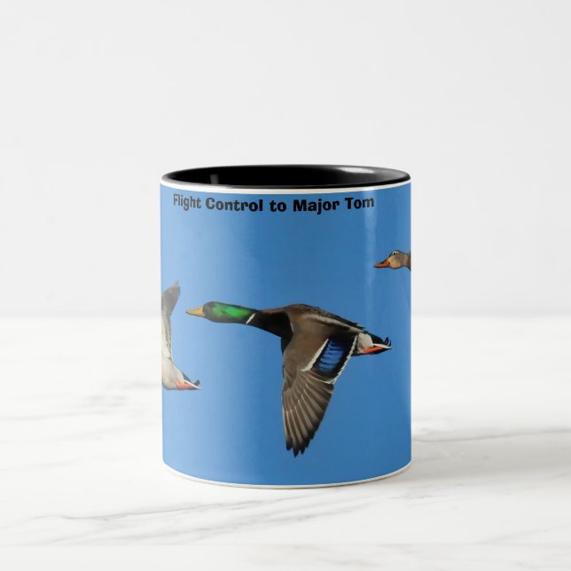 Caneca De Café Em Dois Tons Patos-reais (Centro)