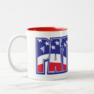 Caneca De Café Em Dois Tons Patriot American Flag