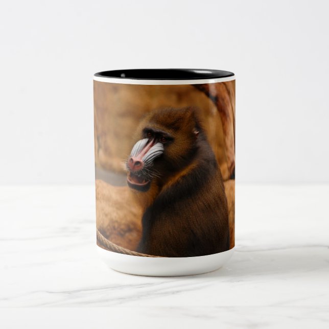 Caneca De Café Em Dois Tons Pavian/Baboon (Centro)
