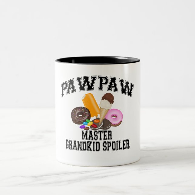 Caneca De Café Em Dois Tons PawPaw da desmancha prazeres do Grandkid (Centro)