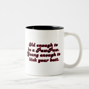 Caneca De Café Em Dois Tons PawPaw velho bastante