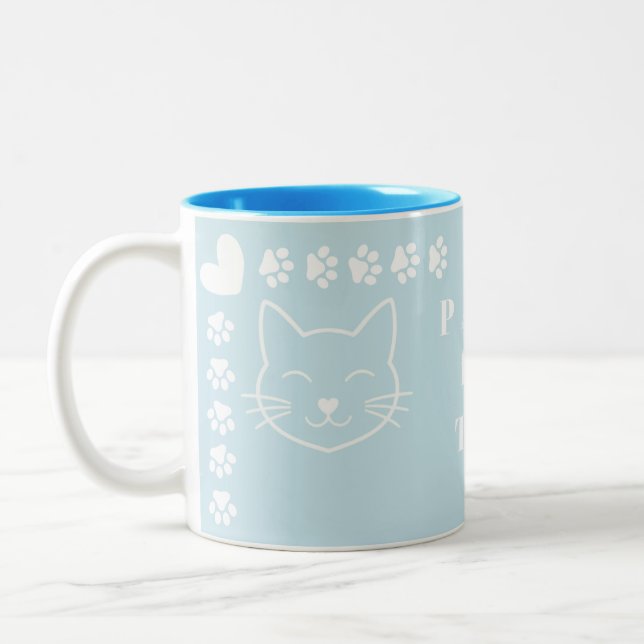 Caneca De Café Em Dois Tons Paws for Tea (Esquerda)