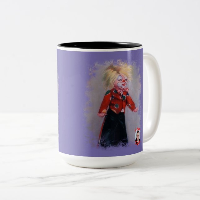 Caneca De Café Em Dois Tons Payaso (Frente Esquerda)