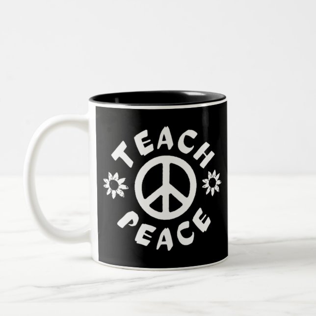 Caneca De Café Em Dois Tons Paz de Teach (Esquerda)