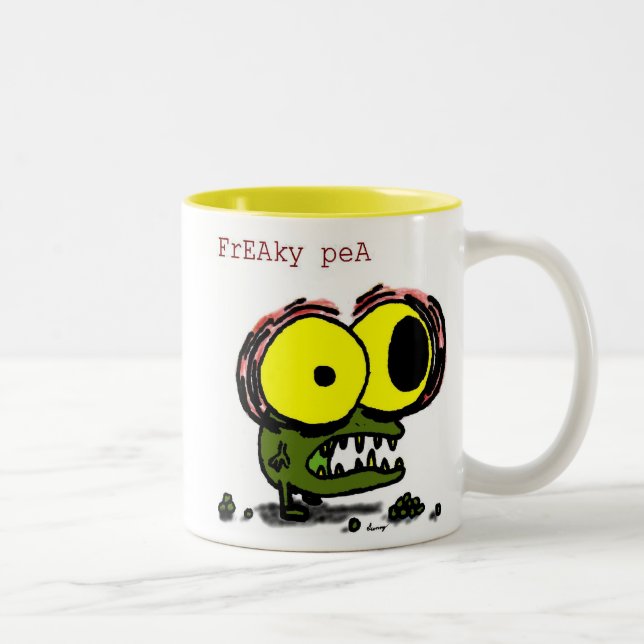 Caneca De Café Em Dois Tons Pea Mug Freaky (Direita)