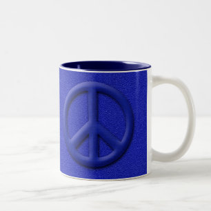 Caneca De Café Em Dois Tons Peace Caffee Mug