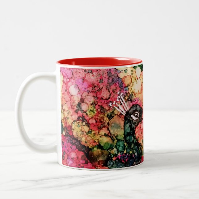Caneca De Café Em Dois Tons Peacock Coffee Mug (Esquerda)