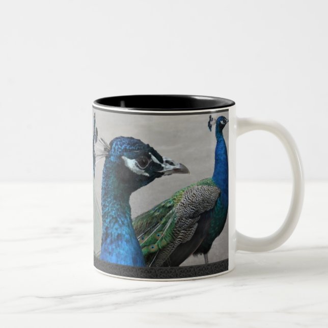 Caneca De Café Em Dois Tons Peacock Mug (Direita)