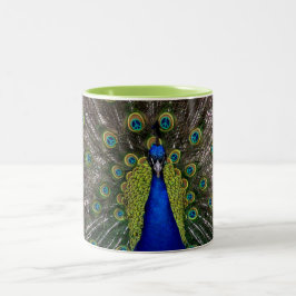 Caneca De Café Em Dois Tons Peacock Peacecock 11oz