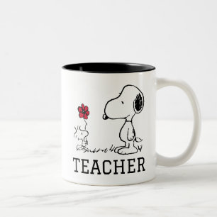 Caneca De Café Em Dois Tons PEANUTS   Snoopy & Woodstock Teacher