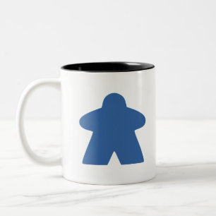 Caneca De Café Em Dois Tons Peça de jogo de Conselho azul