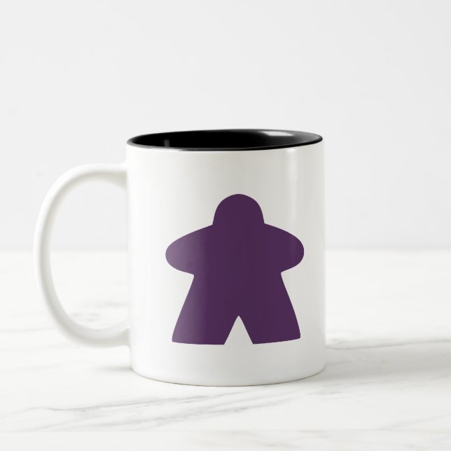 Caneca De Café Em Dois Tons Peça de Jogo de Conselho Roxo (Esquerda)
