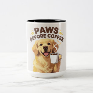 Caneca De Café Em Dois Tons Peças Antes Do Café