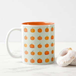 Caneca De Café Em Dois Tons Pedaço de Abóbora