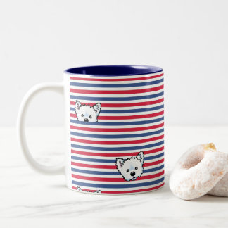 Caneca De Café Em Dois Tons Peekaboo Westies