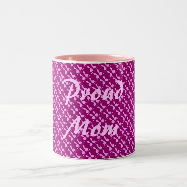 Caneca De Café Em Dois Tons Pegadas de Bebê (Rapariga) (Centro)