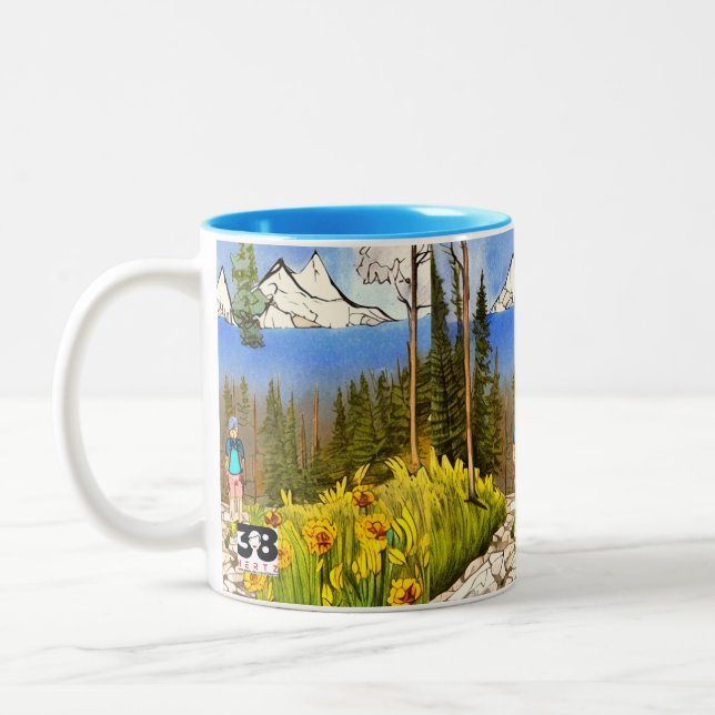 Caneca De Café Em Dois Tons Pegue um caminhonete (Esquerda)