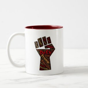 CANECA DE CAFÉ EM DOIS TONS PEIXE DE PEIXE DE DOIS FIOS