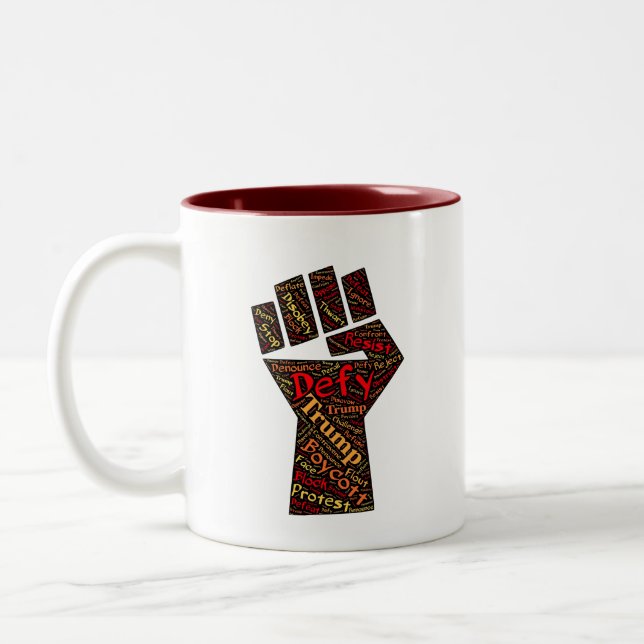 CANECA DE CAFÉ EM DOIS TONS PEIXE DE PEIXE DE DOIS FIOS (Esquerda)