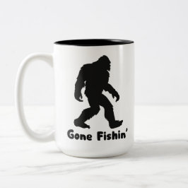 Caneca De Café Em Dois Tons Peixe-Pé-Grande Sasquatch