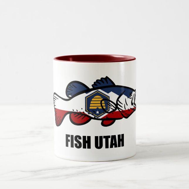 Caneca De Café Em Dois Tons Peixe Utah (Centro)