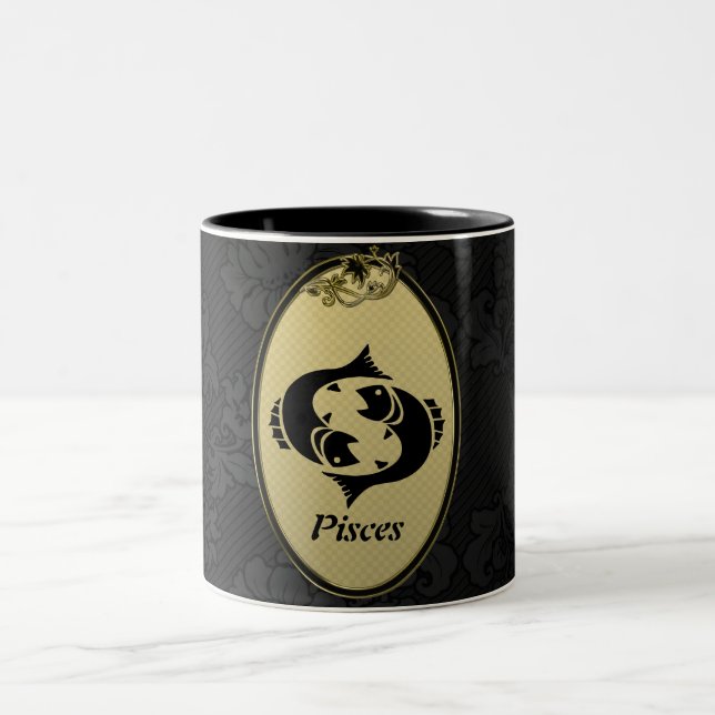 Caneca De Café Em Dois Tons Peixes (Centro)
