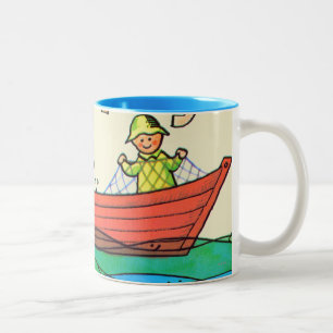 Caneca De Café Em Dois Tons Peixes Ahoy!