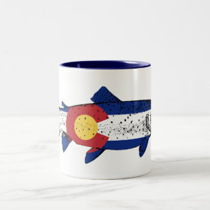 Caneca De Café Em Dois Tons Peixes Colorado