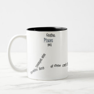 Caneca De Café Em Dois Tons Peixes divertida e Inspirador para uso diário e pr