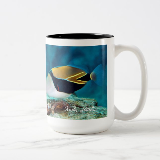 Caneca De Café Em Dois Tons Peixes do estado de Havaí, Humuhumunukunukuapua'a (Direita)