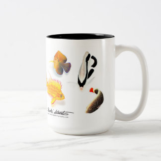 Caneca De Café Em Dois Tons Peixes havaianos endémicos, edição especial
