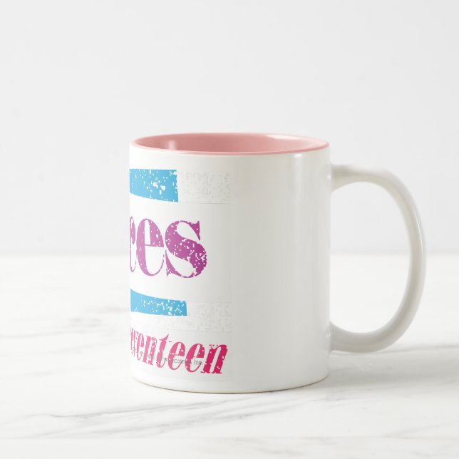 Caneca De Café Em Dois Tons Peixes roxos (Direita)